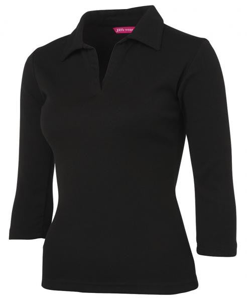 Ladies 3/4 Sleeve Polo Shirt