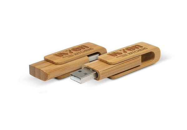 Bamboo Swivel Flash Drive