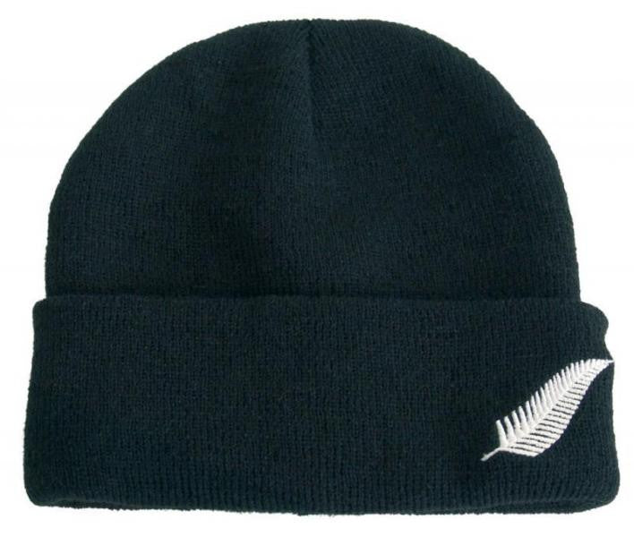 Beanie with Silver Fern