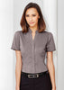 Stand up collar ladies Chrevron business shirt